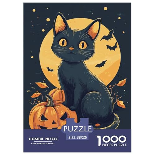 Halloween-Katze Für Erwachsene 1000 Teile Tieres Puzzles Family Challenging Games Educational Game Moderne Wohnkultur Geburtstag Stress Relief 38x26cm/1000pcs Halloween-Katze Für Erwachsene 1000 Teile Tieres Puzzles Family Challenging Games Educational Game Moderne Wohnkultur Geburtstag Stress Relief 38x26cm/1000pcs von XKASKDFKE