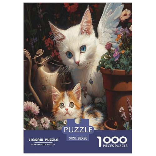 Kreative Katze 1000 Teile Pet Tieres Erwachsene Puzzle Educational Game Geburtstag Family Challenging Games Wohnkultur Entspannung Und Intelligenz 38x26cm/1000pcs Kreative Katze 1000 Teile Pet Tieres Erwachsene Puzzle Educational Game Geburtstag Family Challenging Games Wohnkultur Entspannung Und Intelligenz 38x26cm/1000pcs von XKASKDFKE