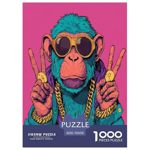 Kreativer Orang-Utan Für Erwachsene 1000 Teile Tiere Puzzle Educational Game Geburtstag Moderne Wohnkultur Family Challenging Games Stress Relief Toy 70x50cm/1000pcs Kreativer Orang-Utan Für Erwachsene 1000 Teile Tiere Puzzle Educational Game Geburtstag Moderne Wohnkultur Family Challenging Games Stress Relief Toy 70x50cm/1000pcs von XKASKDFKE