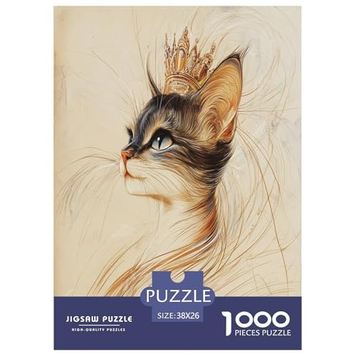 Künstlerische Katze 1000 Teile Tiere Für Erwachsene Puzzles Lernspiel Wohnkultur Geburtstag Family Challenging Games Stress Relief Toy 38x26cm/1000pcs Künstlerische Katze 1000 Teile Tiere Für Erwachsene Puzzles Lernspiel Wohnkultur Geburtstag Family Challenging Games Stress Relief Toy 38x26cm/1000pcs von XKASKDFKE
