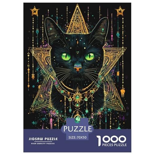 Künstlerische Katze Erwachsene 1000 Teile Tiere Puzzles Lernspiel Wohnkultur Geburtstag Family Challenging Games Entspannung Und Intelligenz 70x50cm/1000pcs Künstlerische Katze Erwachsene 1000 Teile Tiere Puzzles Lernspiel Wohnkultur Geburtstag Family Challenging Games Entspannung Und Intelligenz 70x50cm/1000pcs von XKASKDFKE