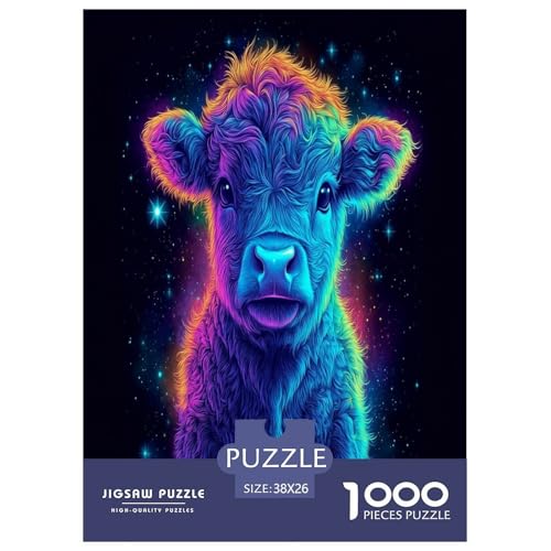 Künstlerische Kuh Erwachsene 1000 Teile Tiere Puzzle Moderne Wohnkultur Family Challenging Games Geburtstag Lernspiel Stress Relief 38x26cm/1000pcs Künstlerische Kuh Erwachsene 1000 Teile Tiere Puzzle Moderne Wohnkultur Family Challenging Games Geburtstag Lernspiel Stress Relief 38x26cm/1000pcs von XKASKDFKE