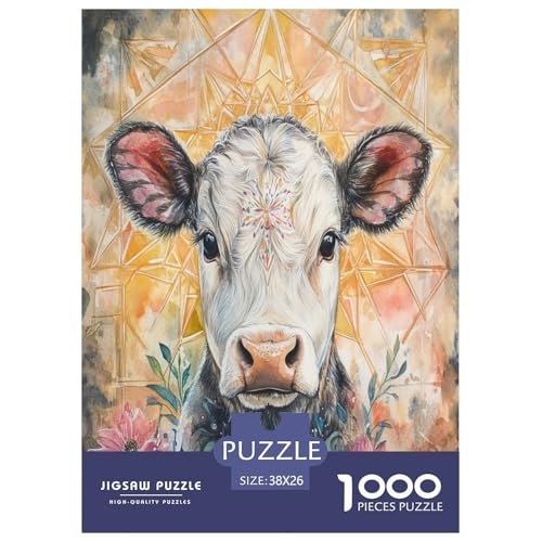 Künstlerische Kuh Puzzles 1000 Teile Tiere Für Erwachsene Geburtstag Family Challenging Games Lernspiel Moderne Wohnkultur Stress Relief 38x26cm/1000pcs Künstlerische Kuh Puzzles 1000 Teile Tiere Für Erwachsene Geburtstag Family Challenging Games Lernspiel Moderne Wohnkultur Stress Relief 38x26cm/1000pcs von XKASKDFKE