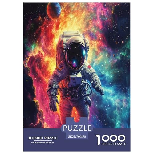 Kunst-Astronaut Erwachsene 1000 Teile Raumanzüge Puzzles Lernspiel Wohnkultur Geburtstag Family Challenging Games Entspannung Und Intelligenz 70x50cm/1000pcs von XKASKDFKE