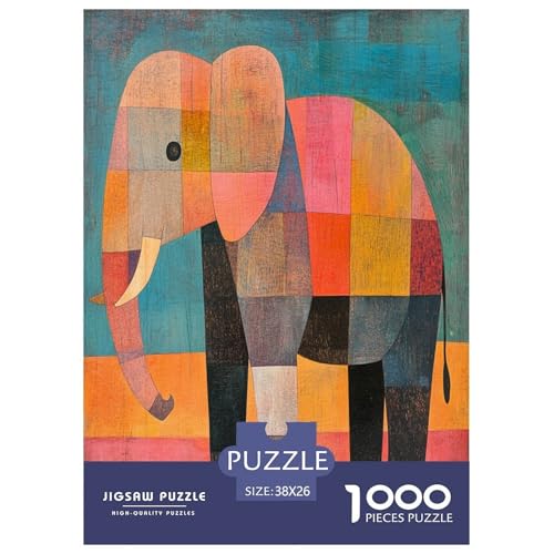 Kunst-Elefant Puzzles 1000 Teile Tiere Für Erwachsene Family Challenging Games Geburtstag Home Decor Educational Game Stress Relief 38x26cm/1000pcs Kunst-Elefant Puzzles 1000 Teile Tiere Für Erwachsene Family Challenging Games Geburtstag Home Decor Educational Game Stress Relief 38x26cm/1000pcs von XKASKDFKE