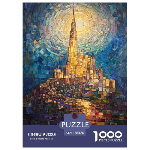 Kunstburg Puzzle 1000 Teile Märchenwelt Erwachsene Geschicklichkeitsspiel Für Die Ganze Familie Wohnkultur Lernspiel Geburtstag Stress Relief 38x26cm/1000pcs von XKASKDFKE