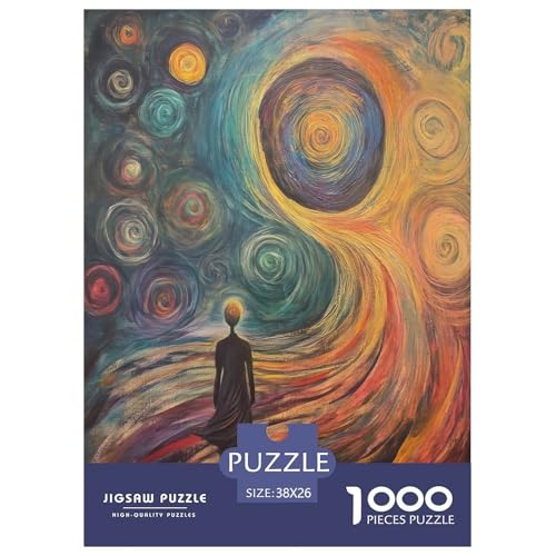 Kunstmuster Erwachsene Puzzle 1000 Teile Kreative Muster Wohnkultur Family Challenging Games Educational Game Geburtstag Stress Relief Toy 38x26cm/1000pcs von XKASKDFKE
