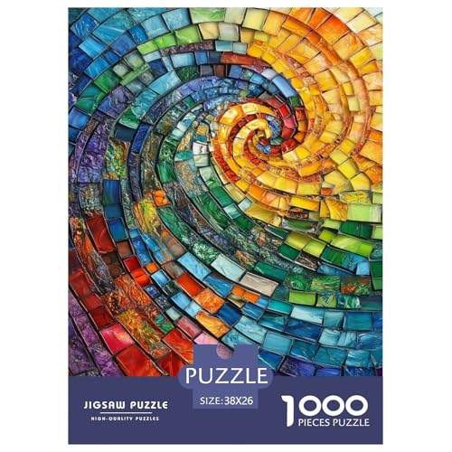 Kunstmuster Erwachsene Puzzles 1000 Teile Kreative Muster Geschicklichkeitsspiel Für Die Ganze Familie Lernspiel Wohnkultur Geburtstag Stress Relief 38x26cm/1000pcs von XKASKDFKE