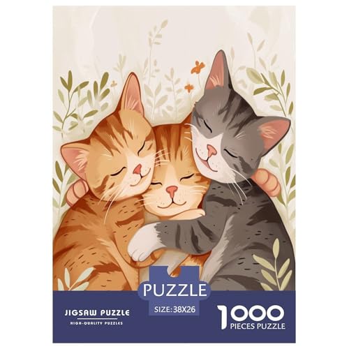 Puzzle Cartoon-Katze Geschicklichkeitsspiel Lernspiel Herausforderung Spielzeug Tiere 1000 Teile Herausforderndes Puzzle Für Erwachsene Und Kinder 38x26cm/1000pcs Puzzle Cartoon-Katze Geschicklichkeitsspiel Lernspiel Herausforderung Spielzeug Tiere 1000 Teile Herausforderndes Puzzle Für Erwachsene Und Kinder 38x26cm/1000pcs von XKASKDFKE