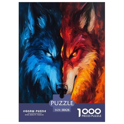 Puzzle Cooler Wolf Klassische Puzzles Lernspiel Herausforderung Spielzeug Tiere Buntes Legespiel 1000-teilige Puzzles Herausforderndes Puzzle Für Erwachsene Kinder 38x26cm/1000pcs Puzzle Cooler Wolf Klassische Puzzles Lernspiel Herausforderung Spielzeug Tiere Buntes Legespiel 1000-teilige Puzzles Herausforderndes Puzzle Für Erwachsene Kinder 38x26cm/1000pcs von XKASKDFKE