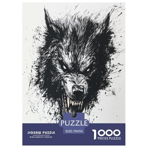 Puzzle Farbenfrohes Cooler Wolf Geschicklichkeitsspiel Lernspiel Herausforderung Spielzeug Tiere Buntes Legespiel 1000 Teile Erwachsenen Puzzle Für Erwachsene 70x50cm/1000pcs Puzzle Farbenfrohes Cooler Wolf Geschicklichkeitsspiel Lernspiel Herausforderung Spielzeug Tiere Buntes Legespiel 1000 Teile Erwachsenen Puzzle Für Erwachsene 70x50cm/1000pcs von XKASKDFKE