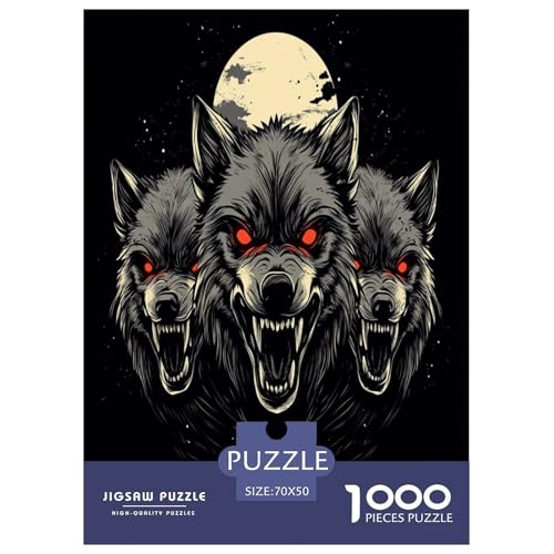 Puzzle Farbenfrohes MondWolf Geschicklichkeitsspiel Lernspiel Herausforderung Spielzeug Tiere Buntes Legespiel 1000 Teile Erwachsenen Puzzle Für Erwachsene 70x50cm/1000pcs Puzzle Farbenfrohes MondWolf Geschicklichkeitsspiel Lernspiel Herausforderung Spielzeug Tiere Buntes Legespiel 1000 Teile Erwachsenen Puzzle Für Erwachsene 70x50cm/1000pcs von XKASKDFKE