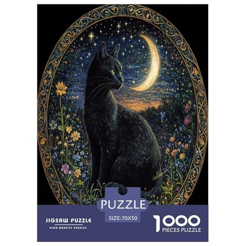 Puzzle Farbenfrohes Süße Katze Geschicklichkeitsspiel Erwachsene Puzzles Tiere Puzzle 1000 Teile Impossible Puzzle Für Erwachsene Kinder 70x50cm/1000pcs von XKASKDFKE