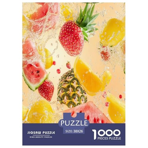 Puzzle Früchte Klassische Puzzles Lernspiel Herausforderung Spielzeug Pflanzen Buntes Legespiel 1000-teilige Puzzles Herausforderndes Puzzle Für Erwachsene Kinder 38x26cm/1000pcs von XKASKDFKE