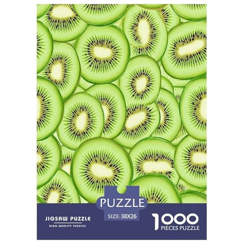 Puzzle Kiwi Geschicklichkeitsspiel Erwachsene Puzzles Art Früchte Buntes Legespiel Puzzle 1000 Teile Herausforderndes Geschicklichkeitsspiel Für Die Ganze Familie 38x26cm/1000pcs von XKASKDFKE