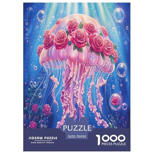 Puzzle Kreative Qualle Puzzle Farbenfrohes Legespiel Erwachsene Puzzles Marine Tieres Clevere Rätsel 1000 Teile Geburtstagsgeschenk Für Erwachsene Für Erwachsene Kinder 70x50cm/1000pcs Puzzle Kreative Qualle Puzzle Farbenfrohes Legespiel Erwachsene Puzzles Marine Tieres Clevere Rätsel 1000 Teile Geburtstagsgeschenk Für Erwachsene Für Erwachsene Kinder 70x50cm/1000pcs von XKASKDFKE