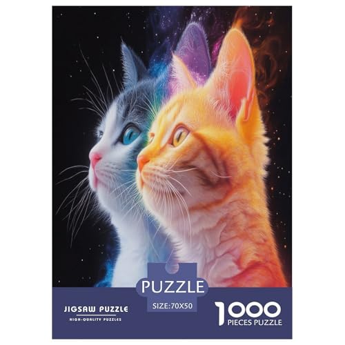 Puzzle Künstlerische Katze Klassische Puzzles Lernspiel Herausforderung Spielzeug Tiere Buntes Legespiel 1000-teilige Puzzles Herausforderndes Puzzle Für Erwachsene Kinder 70x50cm/1000pcs Puzzle Künstlerische Katze Klassische Puzzles Lernspiel Herausforderung Spielzeug Tiere Buntes Legespiel 1000-teilige Puzzles Herausforderndes Puzzle Für Erwachsene Kinder 70x50cm/1000pcs von XKASKDFKE