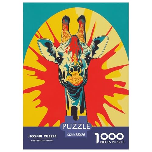 Puzzle Kunst-Giraffe Klassische Puzzles Lernspiel Herausforderung Spielzeug Tiere Buntes Legespiel 1000-teilige Puzzles Herausforderndes Puzzle Für Erwachsene Kinder 38x26cm/1000pcs Puzzle Kunst-Giraffe Klassische Puzzles Lernspiel Herausforderung Spielzeug Tiere Buntes Legespiel 1000-teilige Puzzles Herausforderndes Puzzle Für Erwachsene Kinder 38x26cm/1000pcs von XKASKDFKE