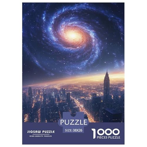 Puzzle Sternenhimmel Klassische Puzzles Lernspiel Herausforderung Spielzeug Universum Puzzle-Geschenk 1000-teilige Puzzles Erwachsenen Puzzle Für Erwachsene Und Kinder 38x26cm/1000pcs von XKASKDFKE