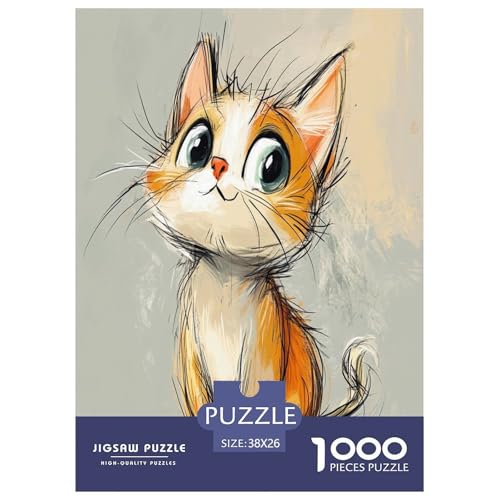 Puzzle Süße Katze Geschicklichkeitsspiel Lernspiel Herausforderung Spielzeug Tiere 1000 Teile Herausforderndes Puzzle Für Erwachsene Und Kinder 38x26cm/1000pcs Puzzle Süße Katze Geschicklichkeitsspiel Lernspiel Herausforderung Spielzeug Tiere 1000 Teile Herausforderndes Puzzle Für Erwachsene Und Kinder 38x26cm/1000pcs von XKASKDFKE