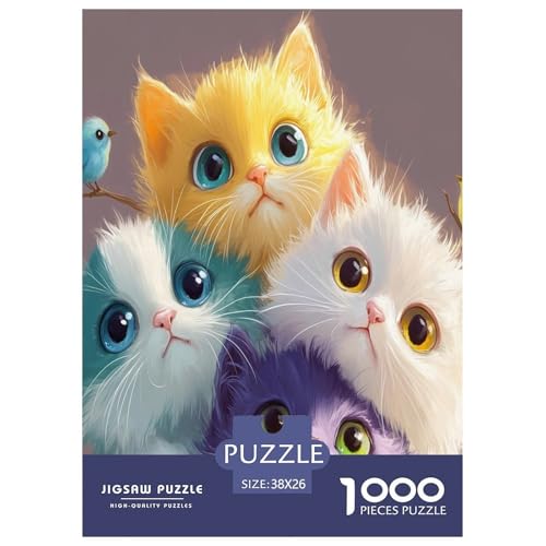 Puzzle Süße Katze Klassische Puzzles Lernspiel Herausforderung Spielzeug Tiere Puzzle-Geschenk 1000-teilige Puzzles Erwachsenen Puzzle Für Erwachsene Und Kinder 38x26cm/1000pcs Puzzle Süße Katze Klassische Puzzles Lernspiel Herausforderung Spielzeug Tiere Puzzle-Geschenk 1000-teilige Puzzles Erwachsenen Puzzle Für Erwachsene Und Kinder 38x26cm/1000pcs von XKASKDFKE