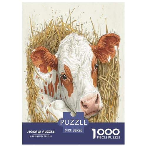 Puzzle Süße Kuh Geschicklichkeitsspiel Lernspiel Herausforderung Spielzeug Tiere 1000 Teile Herausforderndes Puzzle Für Erwachsene Und Kinder 38x26cm/1000pcs Puzzle Süße Kuh Geschicklichkeitsspiel Lernspiel Herausforderung Spielzeug Tiere 1000 Teile Herausforderndes Puzzle Für Erwachsene Und Kinder 38x26cm/1000pcs von XKASKDFKE