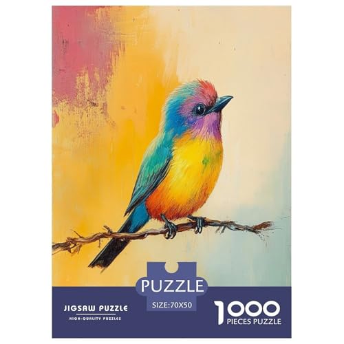 Puzzle Süßer Vogel Geschicklichkeitsspiel Lernspiel Herausforderung Spielzeug Tiere 1000 Teile Herausforderndes Puzzle Für Erwachsene Und Kinder 70x50cm/1000pcs von XKASKDFKE