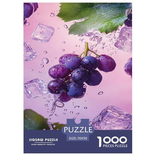 Puzzle Trauben Geschicklichkeitsspiel Lernspiel Herausforderung Spielzeug Art Früchte 1000 Teile Herausforderndes Puzzle Für Erwachsene Und Kinder 70x50cm/1000pcs von XKASKDFKE