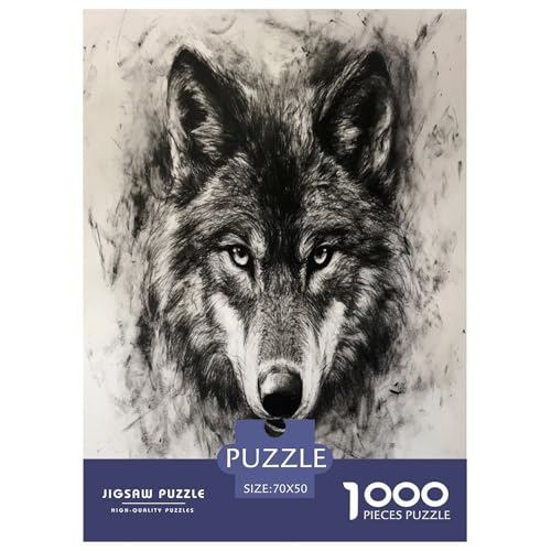 Puzzles Cooler Wolf Geschicklichkeitsspiel Home Dekoration Puzzle Tiere 1000 Teile Erwachsenen Puzzle Für Erwachsene Und Kinder 70x50cm/1000pcs Puzzles Cooler Wolf Geschicklichkeitsspiel Home Dekoration Puzzle Tiere 1000 Teile Erwachsenen Puzzle Für Erwachsene Und Kinder 70x50cm/1000pcs von XKASKDFKE