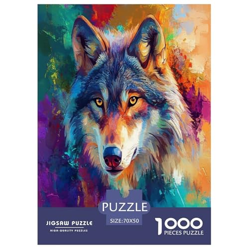 Puzzles Cooler Wolf Klassische Puzzles Erwachsene Puzzles Tiere Puzzle-Geschenk Puzzle 1000 Teile Geburtstagsgeschenk Für Erwachsene Für Erwachsene Und Kinder 70x50cm/1000pcs Puzzles Cooler Wolf Klassische Puzzles Erwachsene Puzzles Tiere Puzzle-Geschenk Puzzle 1000 Teile Geburtstagsgeschenk Für Erwachsene Für Erwachsene Und Kinder 70x50cm/1000pcs von XKASKDFKE