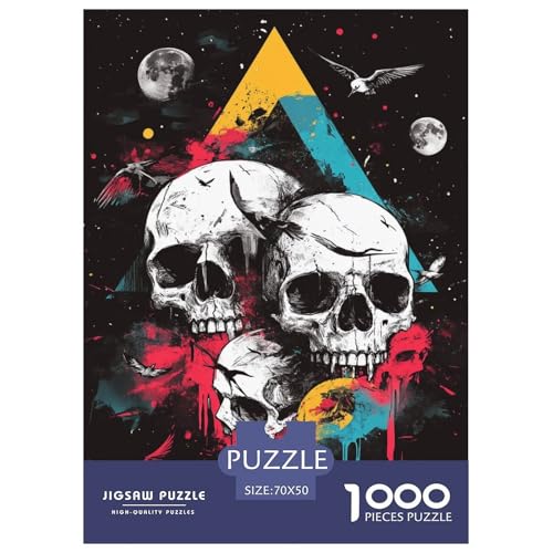 Puzzles Creative Skelette Geschicklichkeitsspiel Erwachsene Puzzles Skelette 1000 Teile Puzzle Geburtstagsgeschenk Für Erwachsene Für Erwachsene Und Kinder 70x50cm/1000pcs von XKASKDFKE