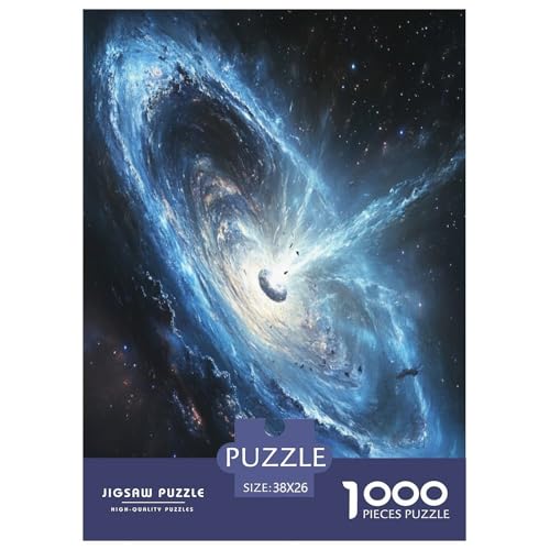 Puzzles Geheimnisvolles Schwarzes Loch Geschicklichkeitsspiel Home Dekoration Puzzle Himmelskörper 1000 Teile Erwachsenen Puzzle Für Erwachsene Und Kinder 38x26cm/1000pcs von XKASKDFKE