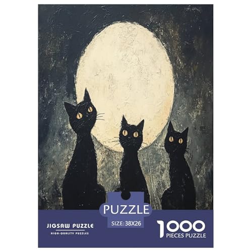 Puzzles Halloween-Katze Klassische Puzzles Erwachsene Puzzles Tieres Puzzle-Geschenk Puzzle 1000 Teile Geburtstagsgeschenk Für Erwachsene Für Erwachsene Und Kinder 38x26cm/1000pcs Puzzles Halloween-Katze Klassische Puzzles Erwachsene Puzzles Tieres Puzzle-Geschenk Puzzle 1000 Teile Geburtstagsgeschenk Für Erwachsene Für Erwachsene Und Kinder 38x26cm/1000pcs von XKASKDFKE