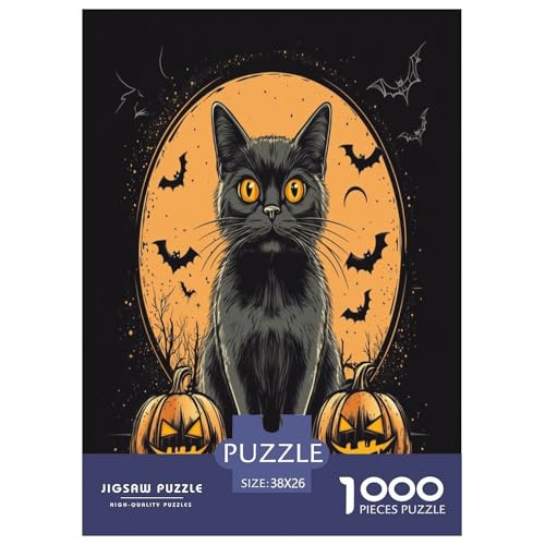 Puzzles Halloween-Katze Klassische Puzzles Home Dekoration Puzzle Tieres Puzzle 1000 Teile Geburtstagsgeschenk Für Erwachsene Für Erwachsene Und Kinder 38x26cm/1000pcs Puzzles Halloween-Katze Klassische Puzzles Home Dekoration Puzzle Tieres Puzzle 1000 Teile Geburtstagsgeschenk Für Erwachsene Für Erwachsene Und Kinder 38x26cm/1000pcs von XKASKDFKE