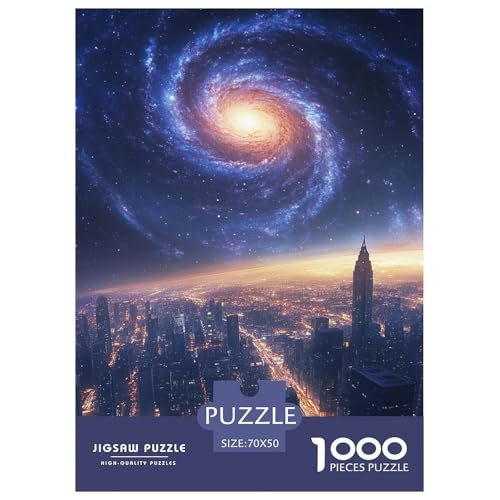 Sternenhimmel 1000 Teile Universum Puzzle Für Erwachsene Wohnkultur Lernspiel Geburtstag Family Challenging Games Stress Relief 70x50cm/1000pcs von XKASKDFKE