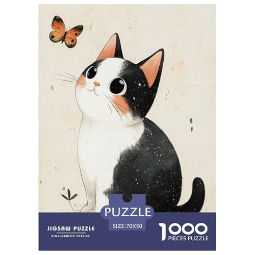 Süße Katze 1000 Teile Tiere Puzzle Für Erwachsene Geburtstag Lernspiel Family Challenging Games Wohnkultur Stress Relief 70x50cm/1000pcs Süße Katze 1000 Teile Tiere Puzzle Für Erwachsene Geburtstag Lernspiel Family Challenging Games Wohnkultur Stress Relief 70x50cm/1000pcs von XKASKDFKE