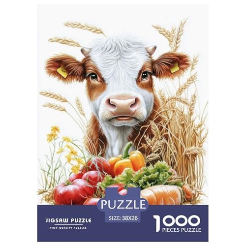 Süße Kuh 1000 Teile Tiere Puzzle Erwachsene Geburtstag Lernspiel Moderne Wohnkultur Family Challenging Games Stress Relief 38x26cm/1000pcs Süße Kuh 1000 Teile Tiere Puzzle Erwachsene Geburtstag Lernspiel Moderne Wohnkultur Family Challenging Games Stress Relief 38x26cm/1000pcs von XKASKDFKE