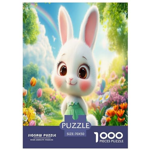 Süßer Hase 1000 Teile Tiere Erwachsene Puzzles Family Challenging Games Wohnkultur Lernspiel Geburtstag Entspannung Und Intelligenz 70x50cm/1000pcs Süßer Hase 1000 Teile Tiere Erwachsene Puzzles Family Challenging Games Wohnkultur Lernspiel Geburtstag Entspannung Und Intelligenz 70x50cm/1000pcs von XKASKDFKE