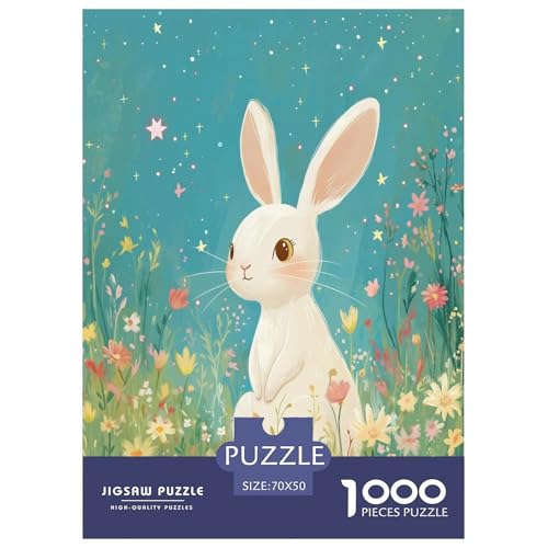 Süßer Hase 1000 Teile Tiere Puzzle Für Erwachsene Home Decor Lernspiel Geburtstag Family Challenging Games Stress Relief 70x50cm/1000pcs Süßer Hase 1000 Teile Tiere Puzzle Für Erwachsene Home Decor Lernspiel Geburtstag Family Challenging Games Stress Relief 70x50cm/1000pcs von XKASKDFKE
