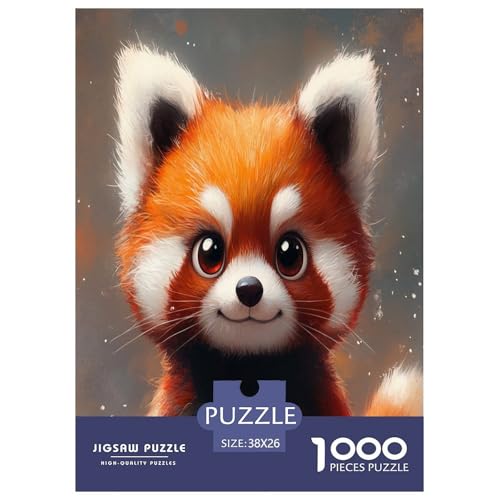 Süßer Panda Erwachsene Puzzle 1000 Teile Tiere Lernspiel Geburtstag Family Challenging Games Wohnkultur Entspannung Und Intelligenz 38x26cm/1000pcs von XKASKDFKE