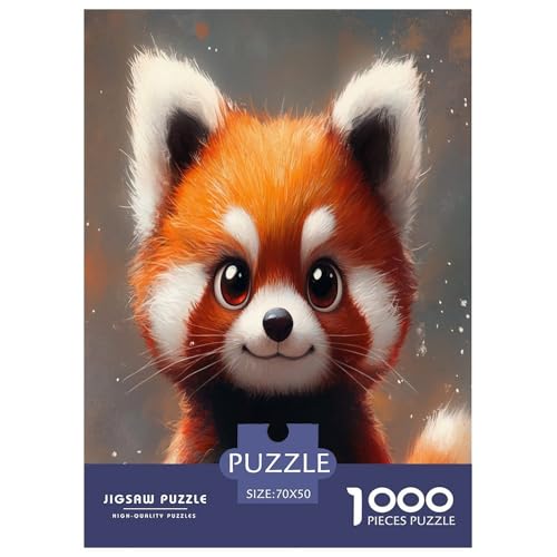 Süßer Panda Puzzle 1000 Teile Tiere Erwachsene Geschicklichkeitsspiel Für Die Ganze Familie Wohnkultur Lernspiel Geburtstag Stress Relief 70x50cm/1000pcs von XKASKDFKE