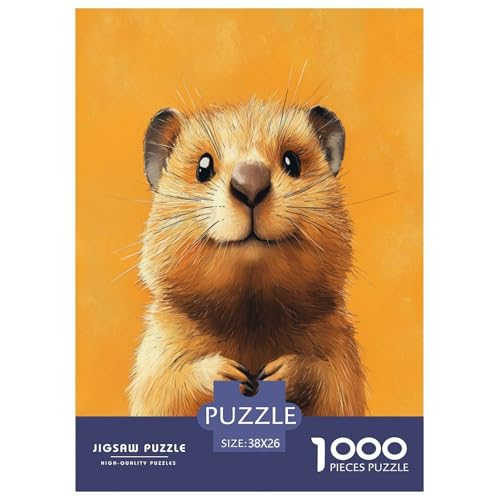 Süßer Quokka Puzzle 1000 Teile Tieres Erwachsene Geschicklichkeitsspiel Für Die Ganze Familie Wohnkultur Lernspiel Geburtstag Stress Relief 38x26cm/1000pcs von XKASKDFKE