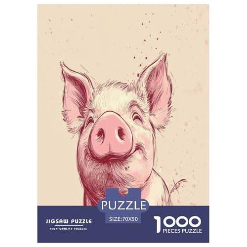 Süßes Schwein 1000 Teile Tiere Puzzle Für Erwachsene Geburtstag Lernspiel Family Challenging Games Wohnkultur Stress Relief 70x50cm/1000pcs Süßes Schwein 1000 Teile Tiere Puzzle Für Erwachsene Geburtstag Lernspiel Family Challenging Games Wohnkultur Stress Relief 70x50cm/1000pcs von XKASKDFKE