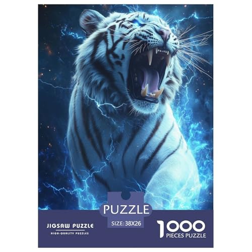 Weißer Tiger 1000 Teile Tieres Puzzle Für Erwachsene Geburtstag Lernspiel Family Challenging Games Wohnkultur Stress Relief 38x26cm/1000pcs Weißer Tiger 1000 Teile Tieres Puzzle Für Erwachsene Geburtstag Lernspiel Family Challenging Games Wohnkultur Stress Relief 38x26cm/1000pcs von XKASKDFKE