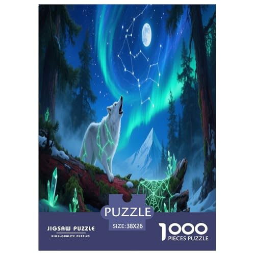 Wolf Für Erwachsene 1000 Teile Wildtiere Puzzle Geburtstag Educational Game Moderne Wohnkultur Family Challenging Games Stress Relief 38x26cm/1000pcs Wolf Für Erwachsene 1000 Teile Wildtiere Puzzle Geburtstag Educational Game Moderne Wohnkultur Family Challenging Games Stress Relief 38x26cm/1000pcs von XKASKDFKE