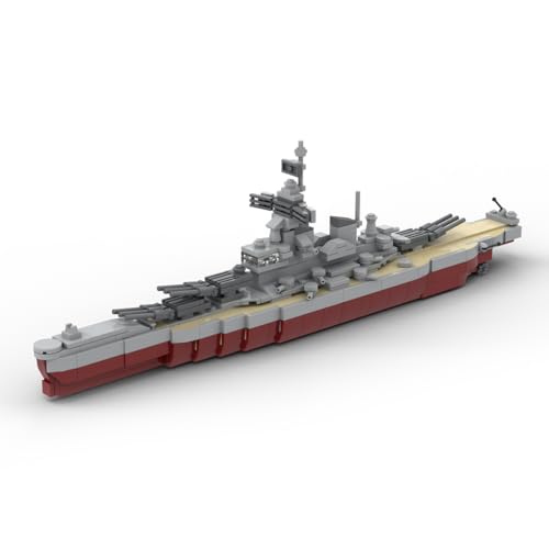 XKlemBauklode G-60429 Mini-Militär-Schlachtschiff-Modellbaukasten, USS Missouri Schlachtschiff Bauklötze Set, Kleinteilige Zerstörer-Bauklötze für Militär-Enthusiasten (Statische Version/479Teile) XKlemBauklode G-60429 Mini-Militär-Schlachtschiff-Modellbaukasten, USS Missouri Schlachtschiff Bauklötze Set, Kleinteilige Zerstörer-Bauklötze für Militär-Enthusiasten (Statische Version/479Teile) von XKlemBauklode