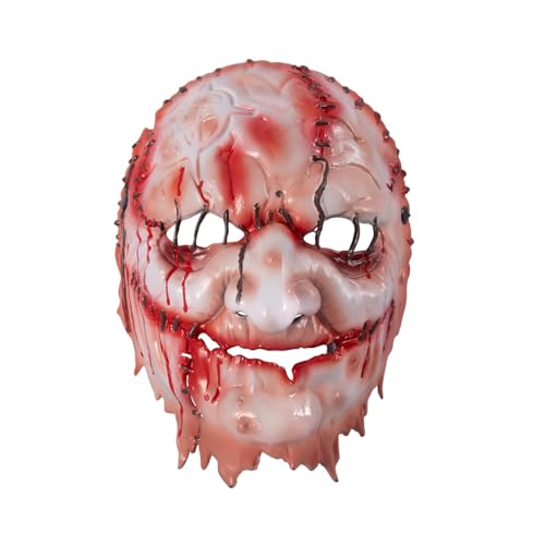 XKlemBauklode Halloween Hexe Thriller Maske, 3D Vollgesichts Dekorationsmaske Kostüm, Halloween Neuheit, Horrormaske Rollenspiel Kostüm Requisite für Erwachsene von XKlemBauklode