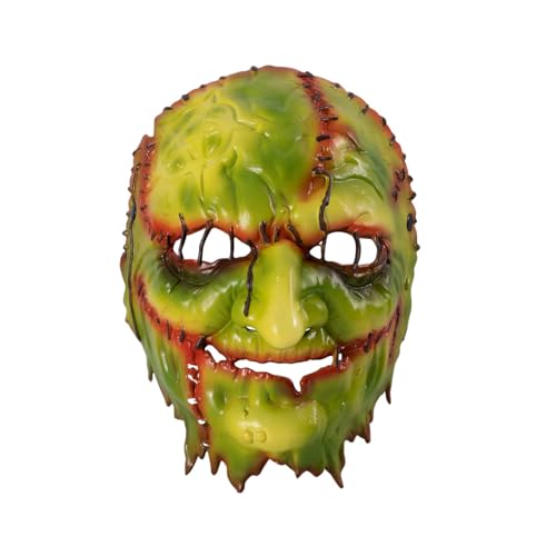 XKlemBauklode Halloween Hexe Thriller Maske, 3D Vollgesichts Dekorationsmaske Kostüm, Halloween Neuheit, Horrormaske Rollenspiel Kostüm Requisite für Erwachsene von XKlemBauklode