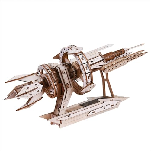 XKlemBauklode Interstellar Battleship Holzpuzzle-Modellbausatz, 161PCS DIY mechanische Raumschiffe Puzzle, Premium Naturholz, kreatives Geschenk für Erwachsene Jugendliche XKlemBauklode Interstellar Battleship Holzpuzzle-Modellbausatz, 161PCS DIY mechanische Raumschiffe Puzzle, Premium Naturholz, kreatives Geschenk für Erwachsene Jugendliche von XKlemBauklode