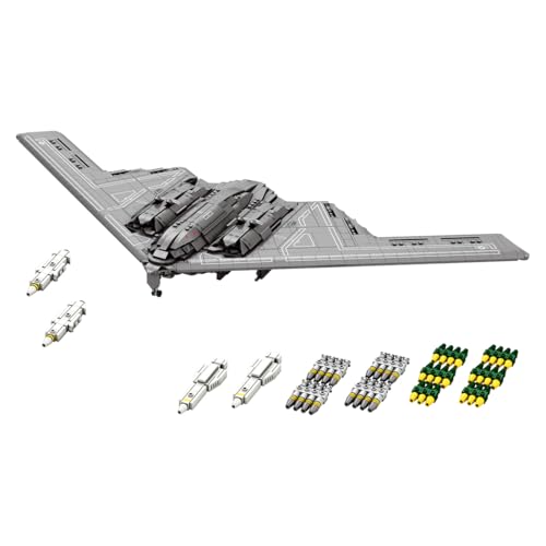 XKlemBauklode MOC B-2 Bomber Bauklötze Modell, 1/70 2063 Teile WWII Groß Kampfflugzeug klembausteine, Luftwaffen Bausteinset, Entworfen von Darth Designer von XKlemBauklode